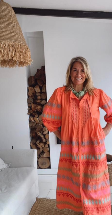 Vestido Sicilia naranja