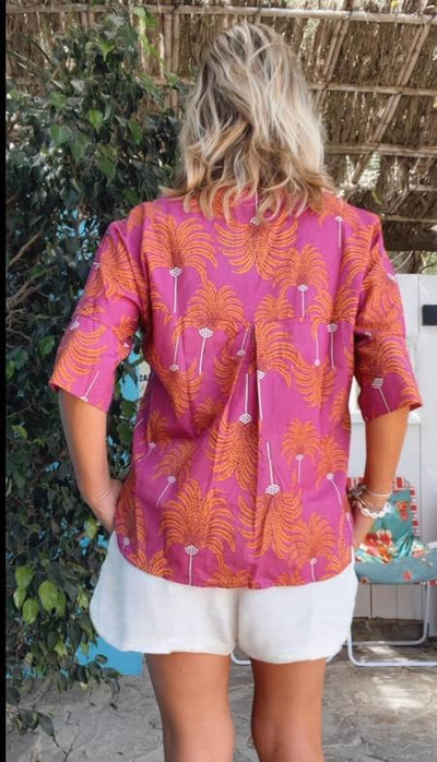Camisa Petra buganvilla