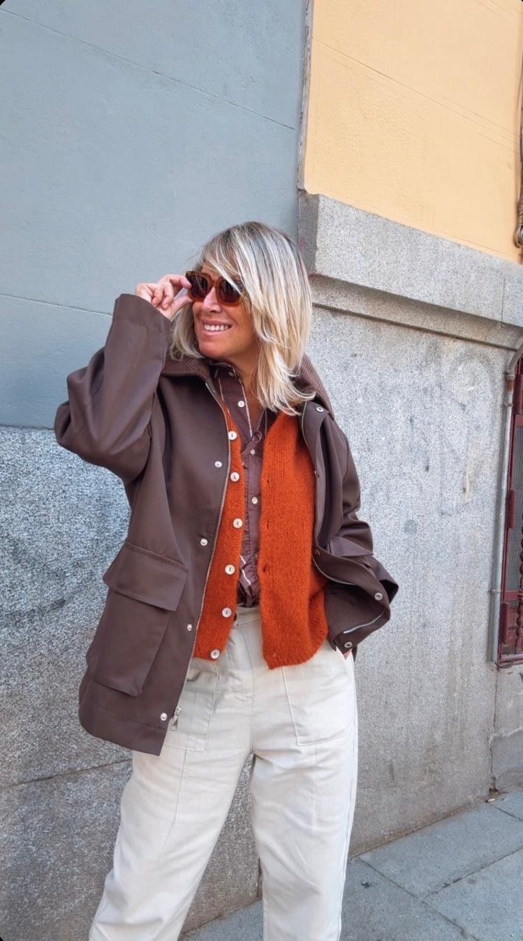 Chaqueta Piloña chocolate