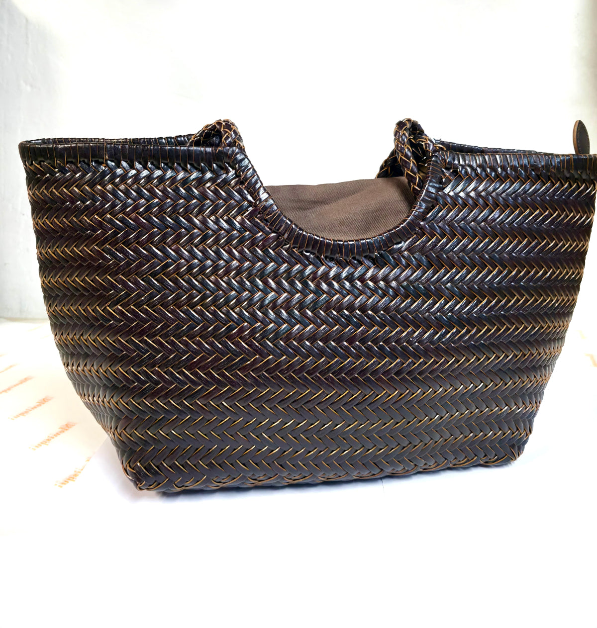 Bolso Capricho  chocolate PEQUEÑO