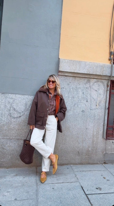 Chaqueta Piloña chocolate