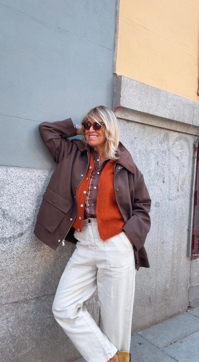 Chaqueta Piloña chocolate