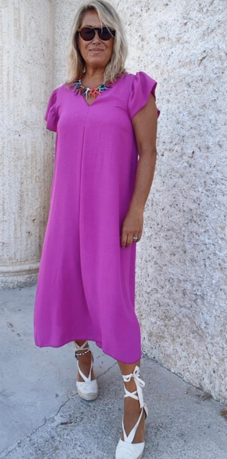 Vestido Ronda buganvilla