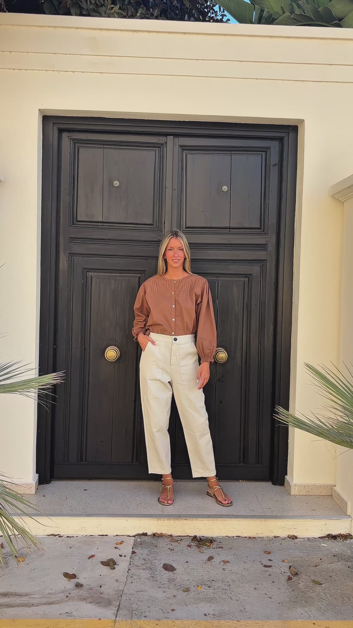 Camisa Mogrovejo camel