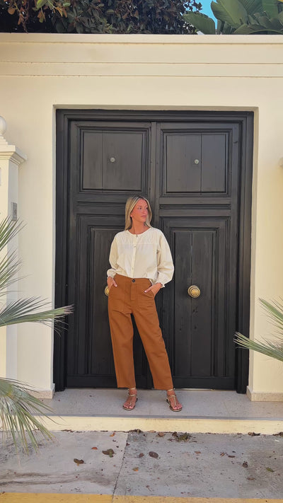 Camisa Mogrovejo beige
