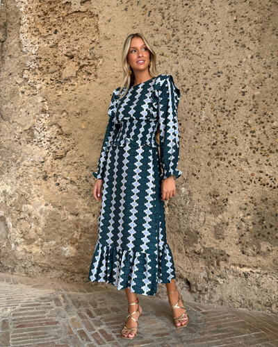 Vestido Covadonga azul