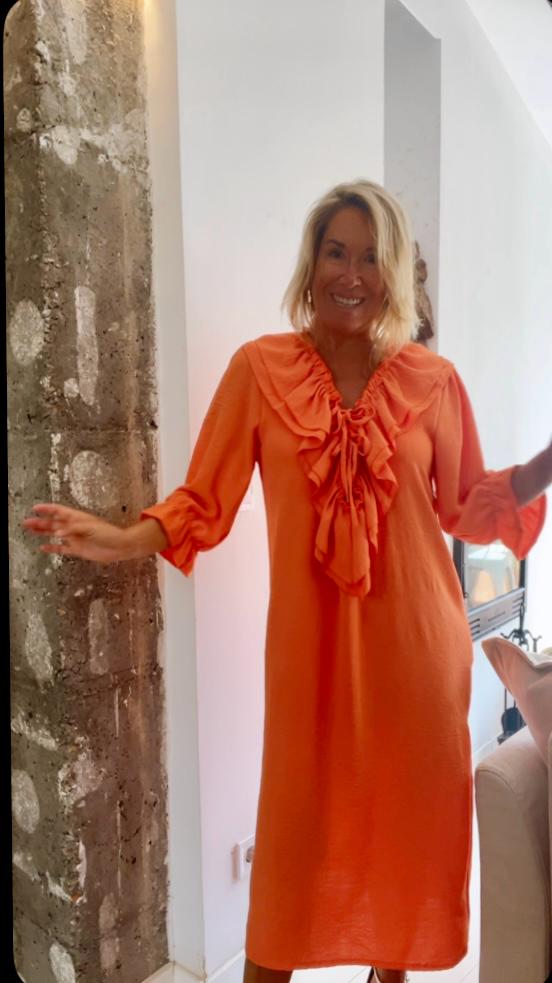 Vestido Bolonia naranja