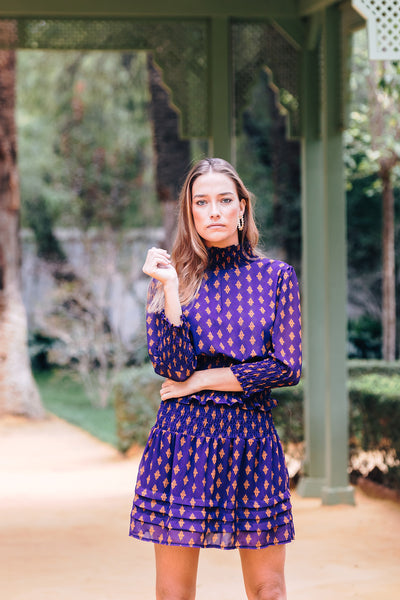 Falda mini Bijou teja